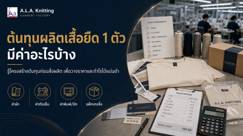ต้นทุนผลิตเสื้อยืด 1 ตัว มีค่าอะไรบ้าง